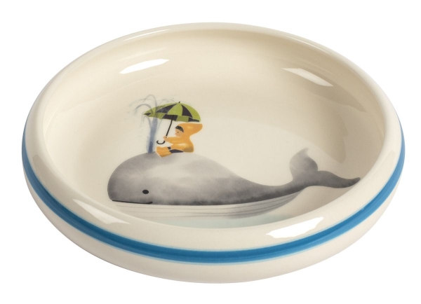 Kinderteller Walfisch mit Kind Ø 18 cm